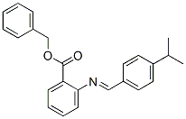 benzyl 2-[[[4-(1-methylethyl)phenyl]methylene]amino]benzoate Struktur