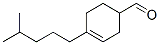 4-(4-methylpentyl)cyclohex-3-ene-1-carbaldehyde Struktur