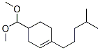 4-(dimethoxymethyl)-1-(4-methylpentyl)cyclohexene Struktur