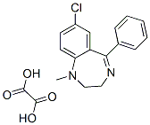 7-chloro-2,3-dihydro-1-methyl-5-phenyl-1H-benzo-1,4-diazepine oxalate Struktur