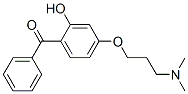 4-[3-(dimethylamino)propoxy]-2-hydroxybenzophenone Struktur