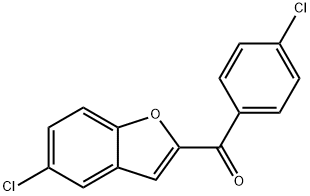 5-CHLORO-2-(4-CHLOROBENZOYL)BENZOFURAN Struktur