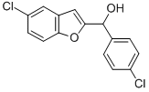 2-Benzofuranmethanol, 5-chloro-alpha-(4-chlorophenyl)- Struktur