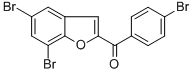 (4-BROMOPHENYL)(5,7-DIBROMO-1-BENZOFURAN-2-YL)METHANONE Struktur