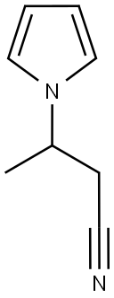 1H-Pyrrole-1-propanenitrile,beta-methyl-(9CI) Struktur