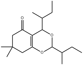 2,4-DI-SEC-BUTYL-7,8-DIHYDRO-7,7-DIMETHYL-4H-BENZO[D][1,3]DIOXIN-5(6H)-ONE Struktur