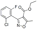 ethyl 3-(2-chloro-6-fluorophenyl)-5-methylisoxazole-4-carboxylate Struktur