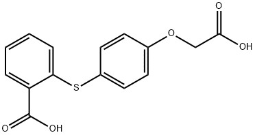 2-[[4-(carboxymethoxy)phenyl]thio]benzoic acid  Struktur