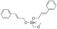 methoxymethylbis[(3-phenylallyl)oxy]silane Struktur