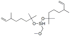 methoxymethylbis[(1,1,5-trimethyl-6-heptenyl)oxy]silane Struktur