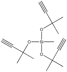 tris[(1,1-dimethyl-2-propynyl)oxy]methylsilane Struktur