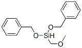 methoxymethylbis(phenylmethoxy)silane Struktur