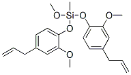 bis[4-allyl-2-methoxyphenoxy]methoxymethylsilane Struktur