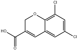 6,8-DICHLORO-2H-CHROMENE-3-CARBOXYLIC ACID Struktur