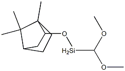 dimethoxymethyl[(1,7,7-trimethyl-endo-bicyclo[2.2.1]heptan-2-oxy)]silane Struktur