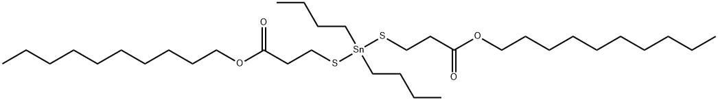 decyl 5,5-dibutyl-9-oxo-10-oxa-4,6-dithia-5-stannaicosanoate Struktur