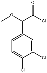 2-(3,4-dichlorophenyl)-2-methoxyacetyl chloride Struktur