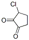 3-chlorocyclopentane-1,2-dione  Struktur