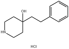 4-hydroxy-4-phenethylpiperidinium chloride Struktur