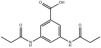 3,5-bis[(1-oxopropyl)amino]benzoic acid Struktur