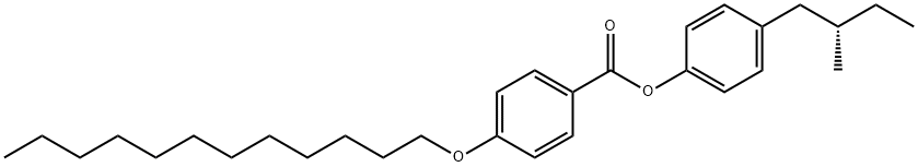 (+)-4-(2-methylbutyl)phenyl 4-(dodecyloxy)benzoate Struktur