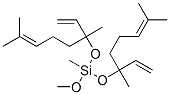 bis[(1,5-dimethyl-1-vinylhex-4-enyl)oxy]methoxymethylsilane Struktur