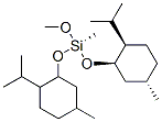 [1R-(1alpha,(1R*,2S*,5R*),2beta,5alpha)]-bis[[2-isopropyl-5-methylcyclohexyl]oxy]methoxymethylsilane Struktur