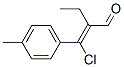 2-[chloro(4-methylphenyl)methylene]butyraldehyde Struktur