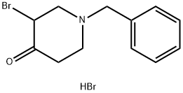 1-benzyl-3-bromo-4-piperidone hydrobromide Struktur