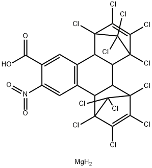 3-NITRO-2-NAPHTHOIC ACID, MAGNESIUM SALT-BIS(HEXACHLOROCYCLOPENTADIENE) ADDUCT, TECH. Struktur