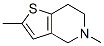 Thieno[3,2-c]pyridine, 4,5,6,7-tetrahydro-2,5-dimethyl- (9CI) Struktur