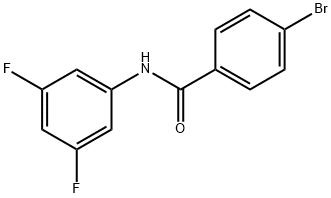 4-bromo-N-(3,5-difluorophenyl)benzamide Struktur