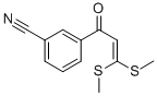 3-(3,3-BIS-METHYLSULFANYL-ACRYLOYL)-BENZONITRILE Struktur