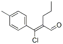 2-[chloro-p-tolylmethylene]valeraldehyde Struktur