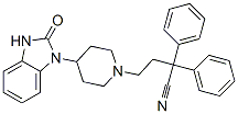 4-(2,3-dihydro-2-oxo-1H-benzimidazol-1-yl)-alpha,alpha-diphenylpiperidine-1-butyronitrile Struktur