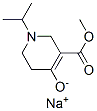 sodium methyl 1,2,5,6-tetrahydro-1-isopropyl-4-oxidonicotinate Struktur