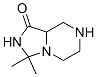 hexahydro-3,3-dimethylimidazo[1,5-a]pyrazin-1(5H)-one Struktur