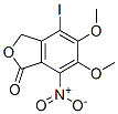 4-iodo-5,6-dimethoxy-7-nitro-3H-isobenzofuran-1-one Struktur