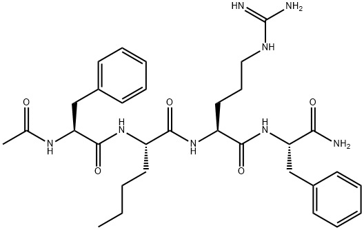 AC-PHE-NLE-ARG-PHE-NH2 ACETATE SALT Struktur