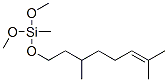 [(3,7-dimethyl-6-octenyl)oxy]dimethoxymethylsilane Struktur