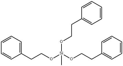 methyltris(2-phenylethoxy)silane Struktur