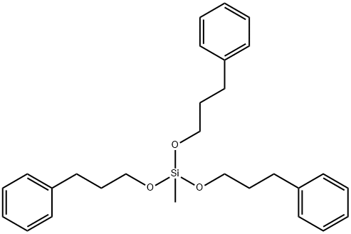 methyltri(3-phenylpropoxy)silane Struktur