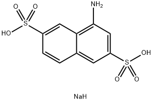 4-aminonaphthalene-2,6-disulphonic acid, sodium salt Struktur