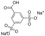 sodium dihydrogen 3,5-disulphonatobenzoate Struktur