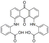 2,2'-[(9,10-dihydro-9,10-dioxo-1,8-anthrylene)diimino]bisbenzoic acid  Struktur