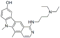 1-[[3-(Diethylamino)propyl]amino]-5,6-dimethyl-6H-pyrido[4,3-b]carbazol-9-ol Struktur