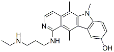 1-[[3-(Ethylamino)propyl]amino]-5,6,11-trimethyl-6H-pyrido[4,3-b]carbazol-9-ol Struktur