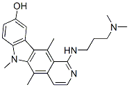 1-[[3-(Dimethylamino)propyl]amino]-5,6,11-trimethyl-6H-pyrido[4,3-b]carbazol-9-ol Struktur