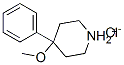 4-methoxy-4-phenylpiperidinium chloride Struktur