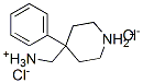 4-(ammoniomethyl)-4-phenylpiperidinium dichloride Struktur